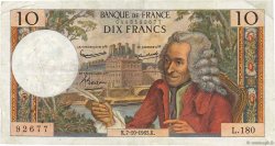 10 Francs VOLTAIRE FRANKREICH  1965 F.62.16 fSS