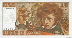 10 Francs BERLIOZ FRANCE  1974 F.63.07b VF