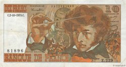 10 Francs BERLIOZ FRANCIA  1975 F.63.13 BB