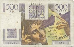 500 Francs CHATEAUBRIAND FRANKREICH  1945 F.34.03 S