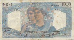 1000 Francs MINERVE ET HERCULE FRANKREICH  1945 F.41.04 fS