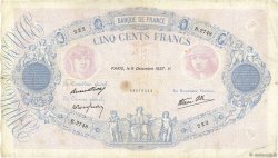 500 Francs BLEU ET ROSE modifié FRANKREICH  1937 F.31.05 S
