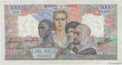 5000 Francs EMPIRE FRANÇAIS FRANCIA  1947 F.47.57 MBC