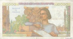 10000 Francs GÉNIE FRANÇAIS FRANCE  1954 F.50.70 VF