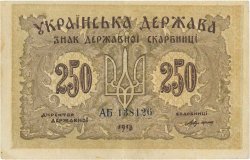 250 Karbovantsiv UKRAINE  1919 P.039a TTB+