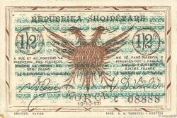0,50 Franc ALBANIA  1917 PS.145c SPL