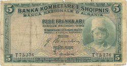5 Franka Ari ALBANIEN  1926 P.02b SGE