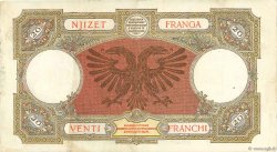 20 Franga ALBANIA  1939 P.07 BB