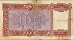 100 Franga ALBANIA  1940 P.08 q.MB
