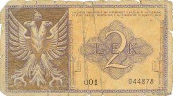 2 Lek ALBANIA  1940 P.09 MC