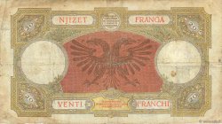 20 Franga ALBANIA  1945 P.13 VG