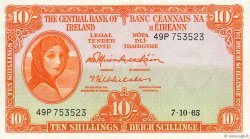 10 Shillings IRLAND  1965 P.063a VZ
