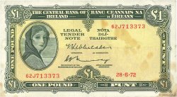 1 Pound IRELAND REPUBLIC  1972 P.064c F+