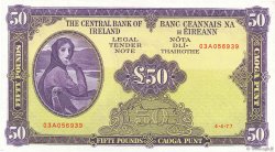 50 Pounds IRELAND REPUBLIC  1977 P.068c XF - AU