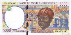 5000 Francs CENTRAL AFRICAN STATES  2000 P.204Ef UNC