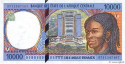 10000 Francs CENTRAL AFRICAN STATES  1997 P.305Fc XF+