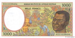 1000 Francs ZENTRALAFRIKANISCHE LÄNDER  2002 P.402Lh ST