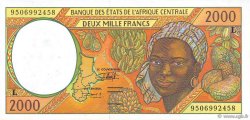 2000 Francs CENTRAL AFRICAN STATES  1995 P.403Lc AU