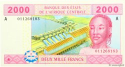 2000 Francs CENTRAL AFRICAN STATES  2002 P.408A UNC