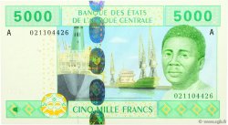 5000 Francs ZENTRALAFRIKANISCHE LÄNDER  2002 P.409A ST