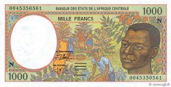 1000 Francs ZENTRALAFRIKANISCHE LÄNDER  2000 P.502Ng ST