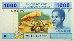1000 Francs ZENTRALAFRIKANISCHE LÄNDER  2002 P.507Fb ST