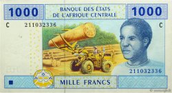 1000 Francs ZENTRALAFRIKANISCHE LÄNDER  2002 P.607C VZ