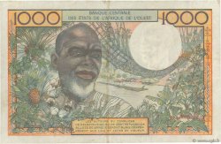 1000 Francs WEST AFRICAN STATES  1959 P.004 VF-