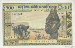 500 Francs WEST AFRIKANISCHE STAATEN  1970 P.102Ak VZ+