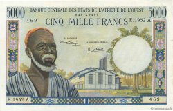 5000 Francs WEST AFRICAN STATES  1968 P.104Ah XF