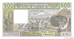 500 Francs WEST AFRIKANISCHE STAATEN  1989 P.106Al ST