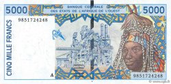 5000 Francs STATI AMERICANI AFRICANI  1998 P.113Ah q.FDC