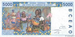 5000 Francs STATI AMERICANI AFRICANI  2002 P.113Al FDC