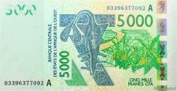 5000 Francs STATI AMERICANI AFRICANI  2003 P.117Aa FDC