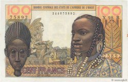 100 Francs WEST AFRICAN STATES  1961 P.201Ba AU