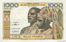 1000 Francs WEST AFRIKANISCHE STAATEN  1970 P.203Bj
