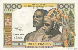 1000 Francs ÉTATS DE L AFRIQUE DE L OUEST  1970 P.203Bk