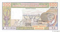 500 Francs WEST AFRICAN STATES  1980 P.205Bb AU+
