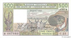 500 Francs WEST AFRICAN STATES  1990 P.206Bm AU
