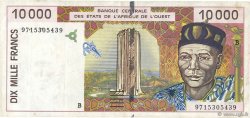 10000 Francs WEST AFRICAN STATES  1997 P.214Be VF