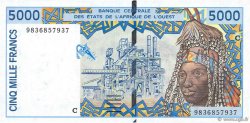 5000 Francs WEST AFRICAN STATES  1998 P.313Cg UNC-