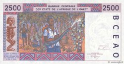 2500 Francs ESTADOS DEL OESTE AFRICANO  1994 P.412Dc FDC