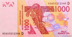 1000 Francs WEST AFRICAN STATES  2003 P.415Da UNC