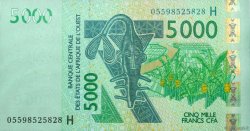 5000 Francs ESTADOS DEL OESTE AFRICANO  2005 P.617Hc FDC