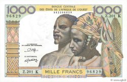 1000 Francs WEST AFRIKANISCHE STAATEN  1980 P.703Ko fST