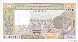 500 Francs STATI AMERICANI AFRICANI  1979 P.705Ka q.FDC