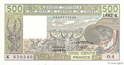 500 Francs ESTADOS DEL OESTE AFRICANO  1982 P.706Kd SC+