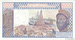 5000 Francs STATI AMERICANI AFRICANI  1977 P.708Kd q.FDC