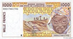1000 Francs WEST AFRICAN STATES  2000 P.711Kj UNC-