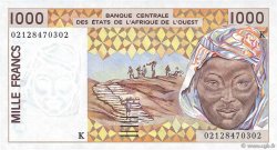 1000 Francs WEST AFRIKANISCHE STAATEN  2002 P.711Kl